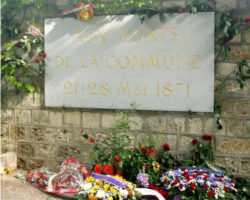 visite Père Lachaise Historie de la Commune aux mur des fédérés